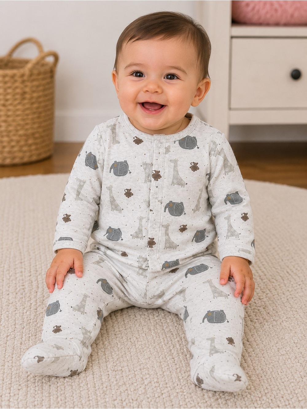 Wonder Nation Safari Animal Set double sided (6–9 Months)